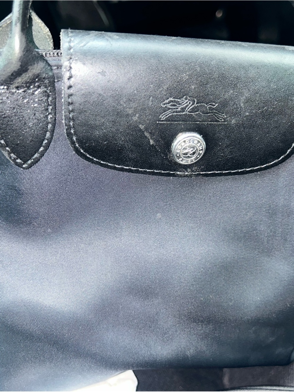 Longchamp Black Small Le Pliage Top-Handle Laptop Bag - Picture 5 of 5